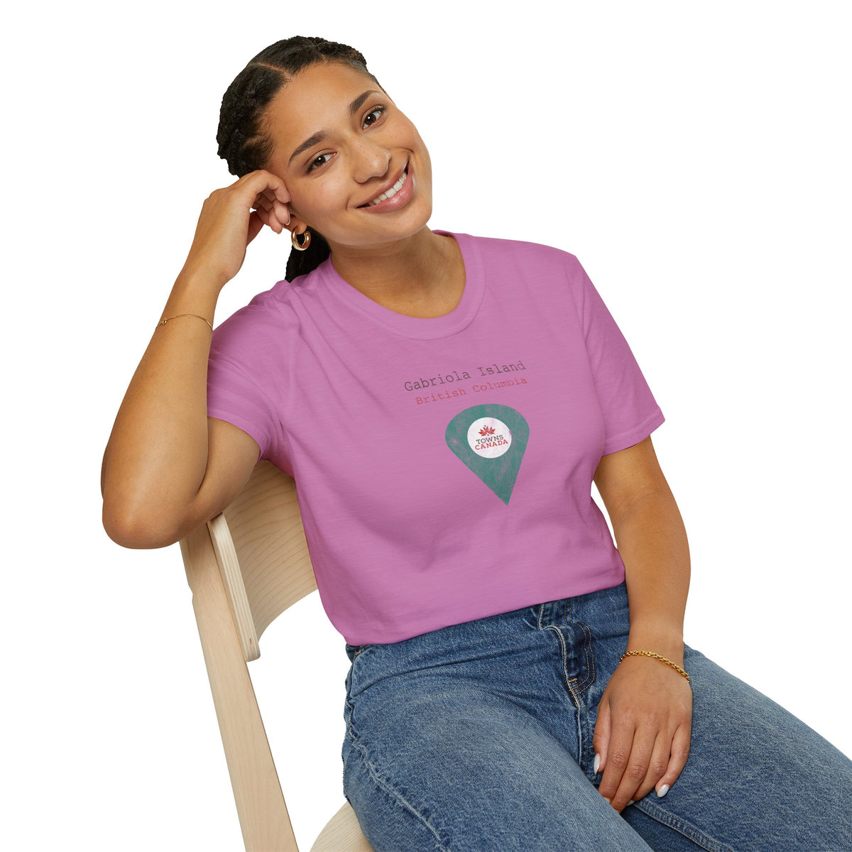 Gabriola Island British Columbia Marker Tee – Wear Your Canadian Roots with Pride