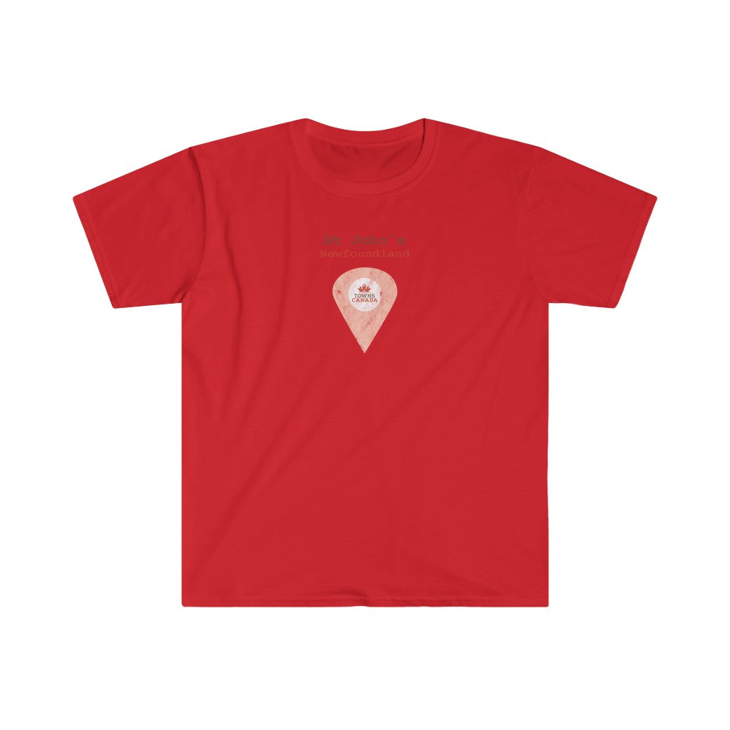 St John's, Newfoundland Marker Tee – Wear Your Canadian Roots with Pride