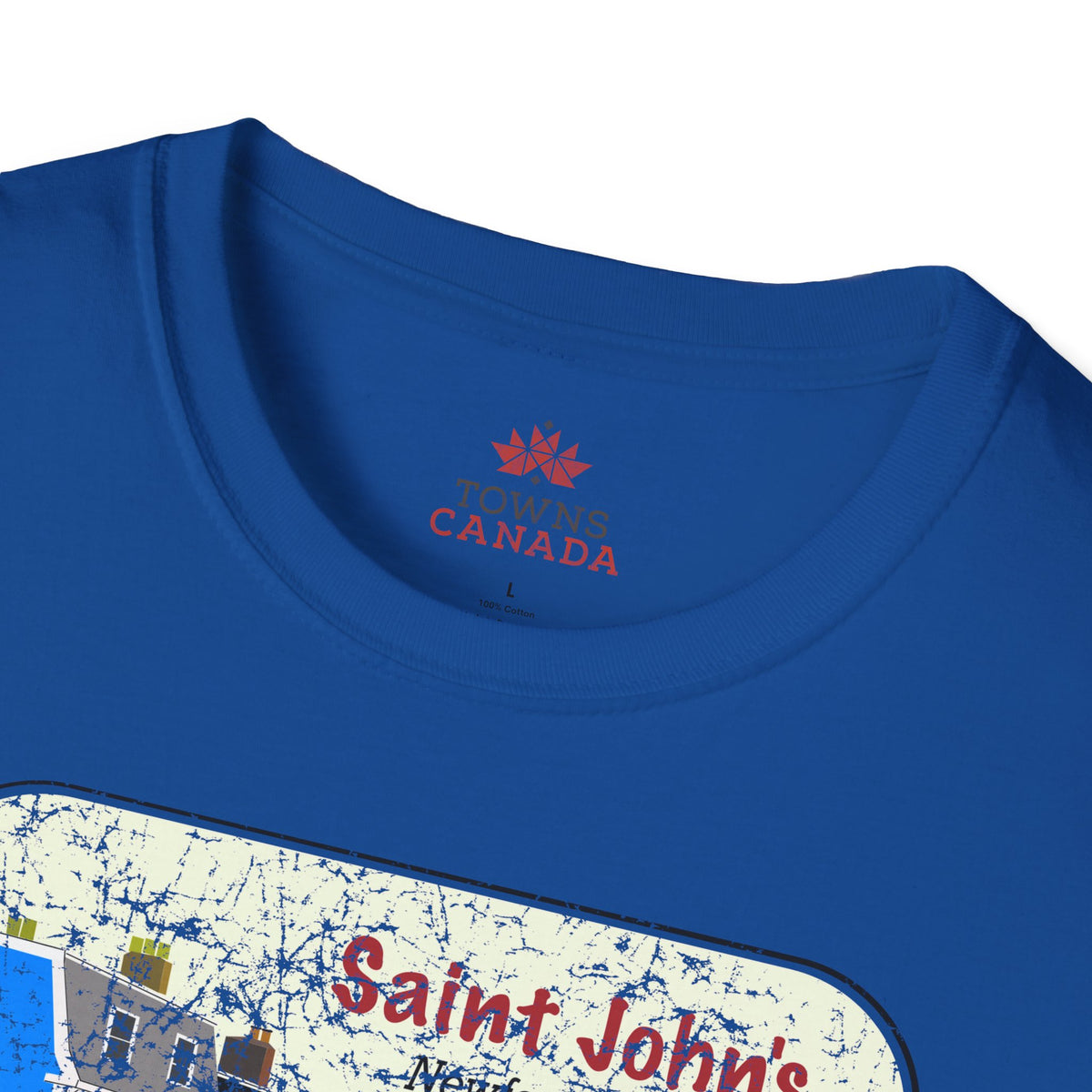 Jellybean Row St. John’s Newfoundland - Canadian Landmark Tee - Shop Towns Canada