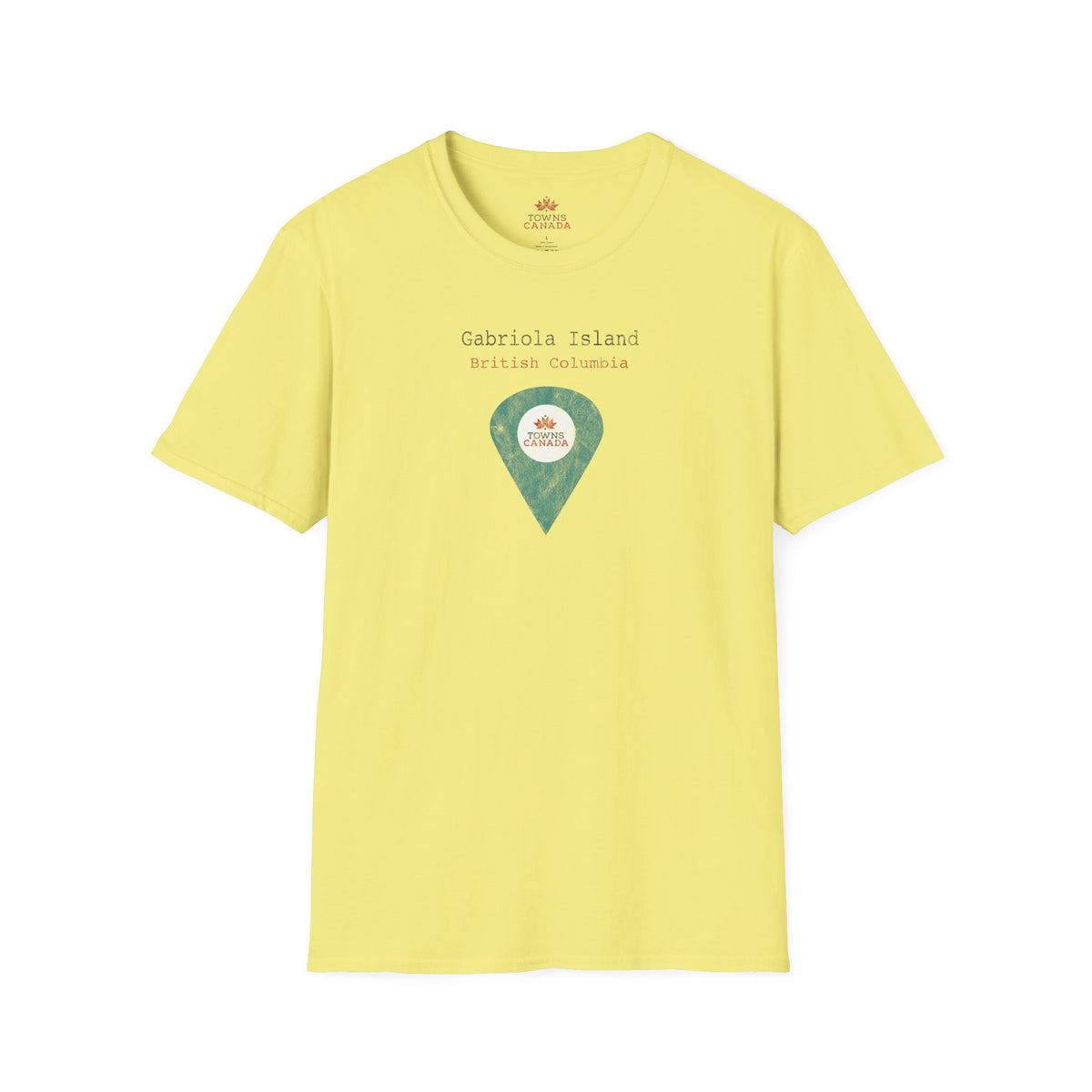 Gabriola Island British Columbia Marker Tee – Wear Your Canadian Roots with Pride