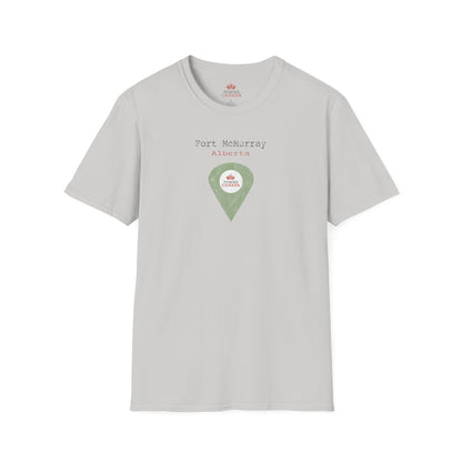 Fort McMurray Alberta Marker - Unisex Vintage Design Cotton T-Shirt