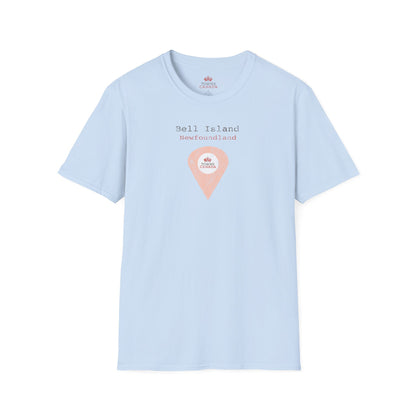 Bell Island Newfoundland Marker - Unisex Vintage Design Cotton T-Shirt