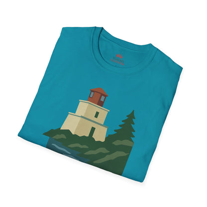 Amphitrite Lighthouse Ucluelet - Canadian Landmark Tee