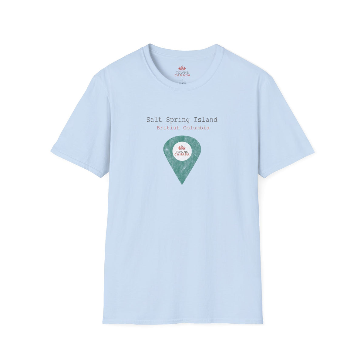 Salt Spring British Columbia Marker Tee - Wear Your Canadian Roots with Pride