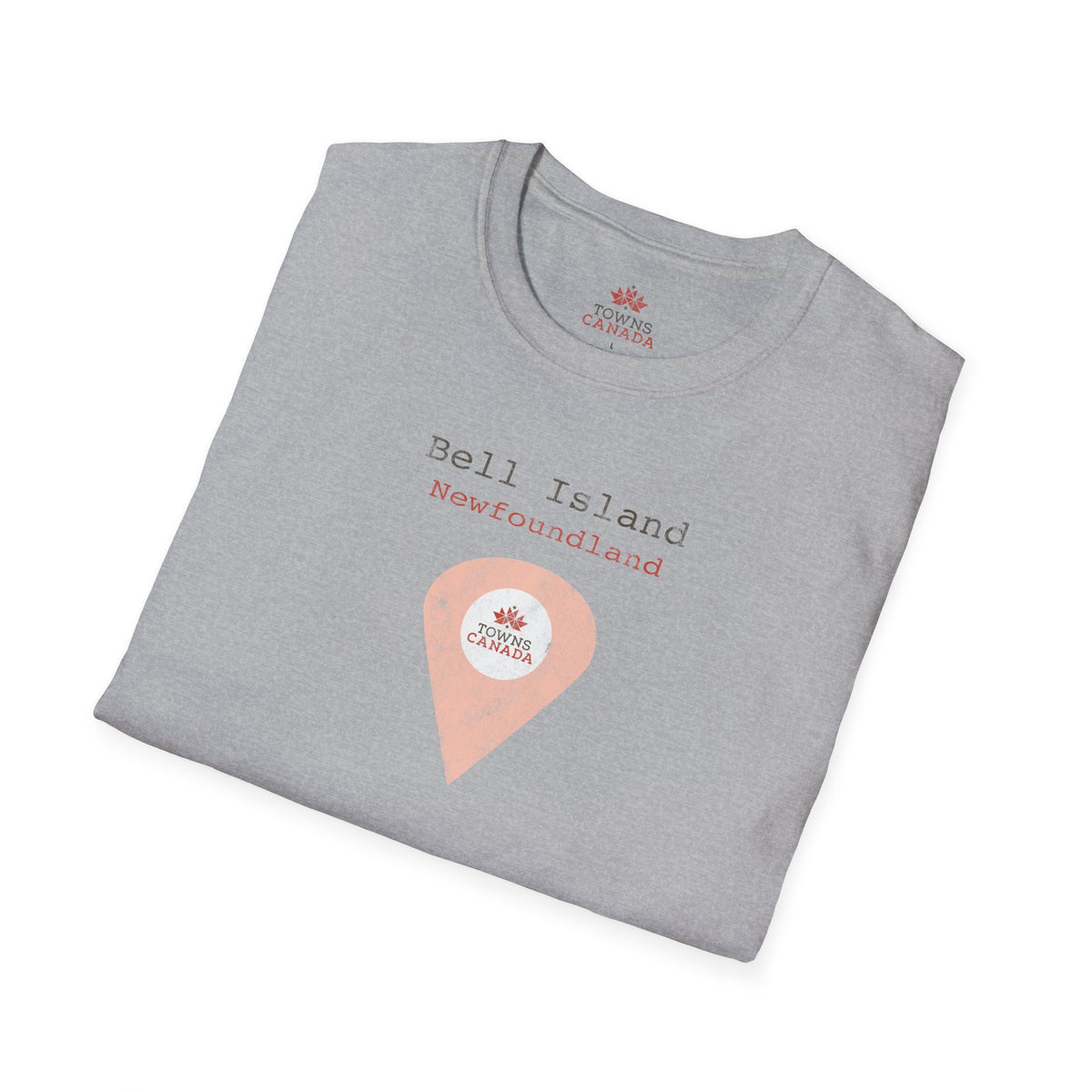 Bell Island Newfoundland Marker - Unisex Vintage Design Cotton T-Shirt