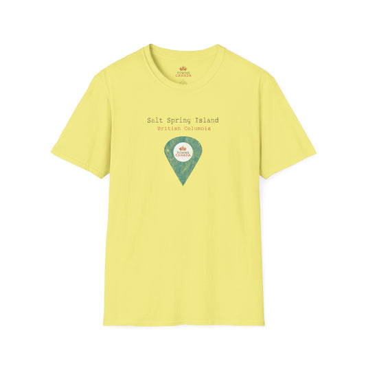 Salt Spring British Columbia Marker Tee - Wear Your Canadian Roots with Pride