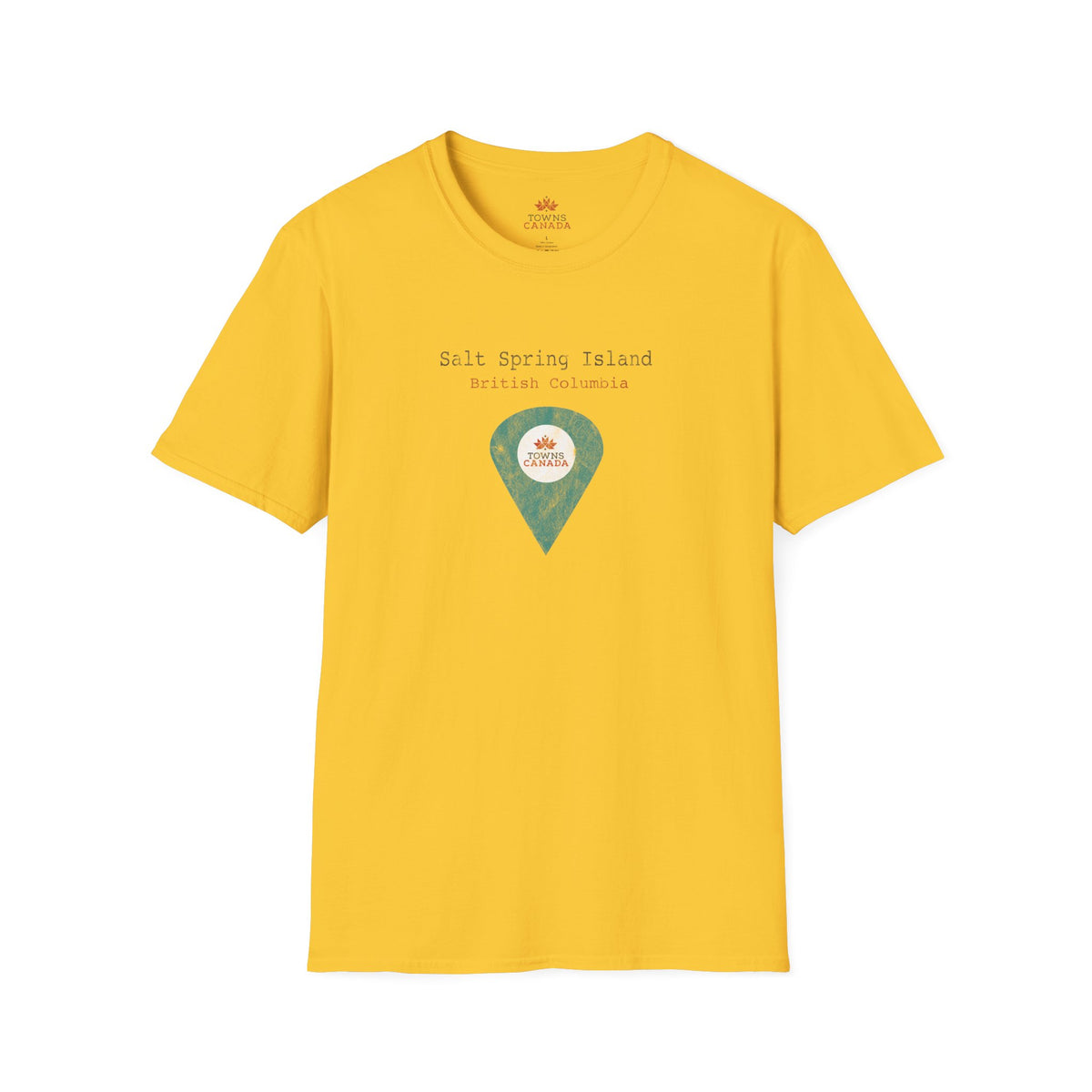 Salt Spring British Columbia Marker Tee - Wear Your Canadian Roots with Pride
