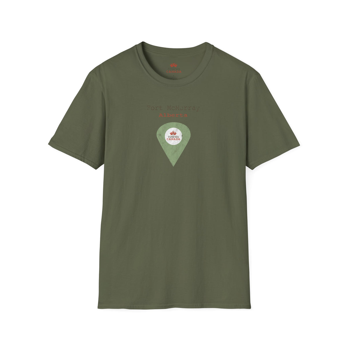 Fort McMurray Alberta Marker - Unisex Vintage Design Cotton T-Shirt