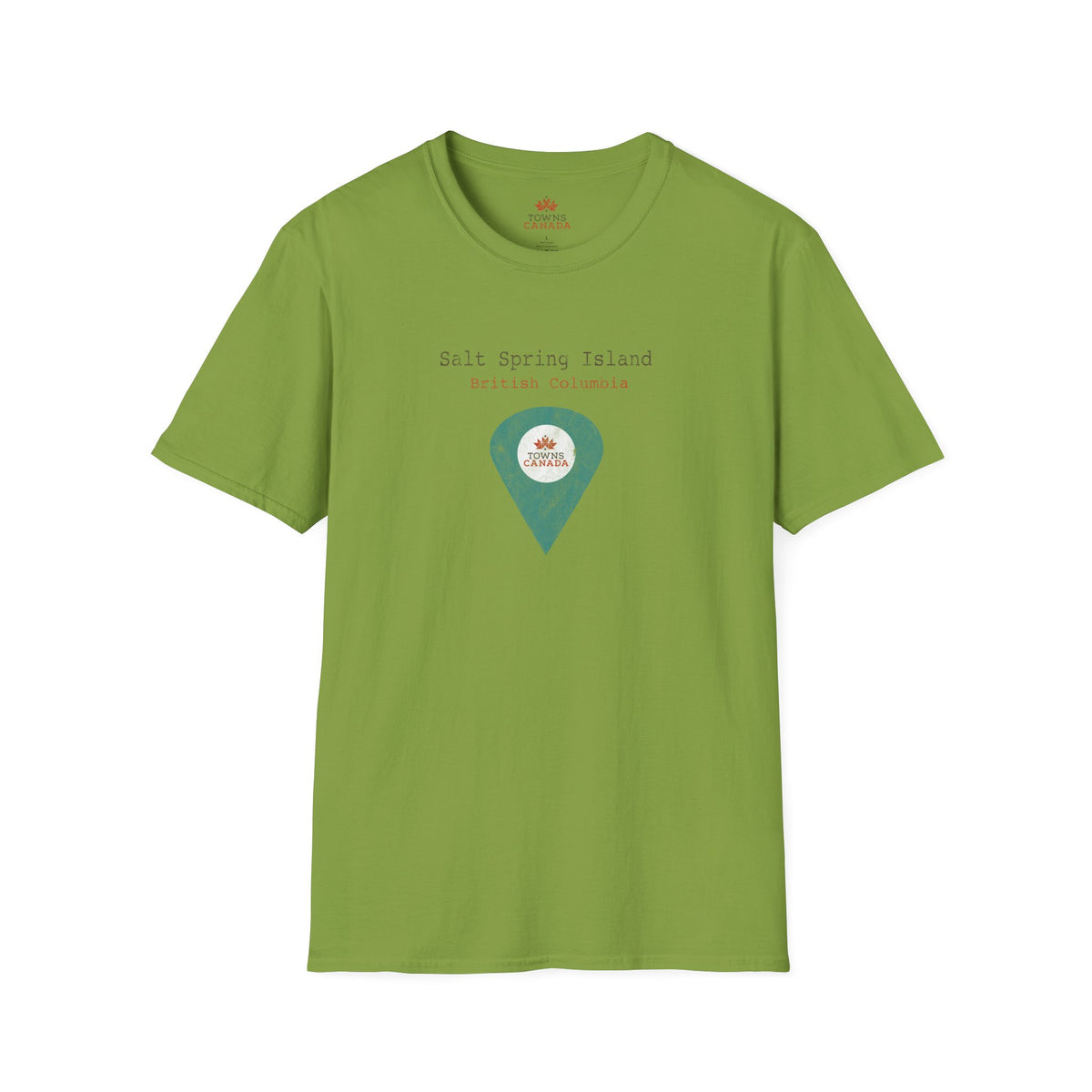 Salt Spring British Columbia Marker Tee - Wear Your Canadian Roots with Pride