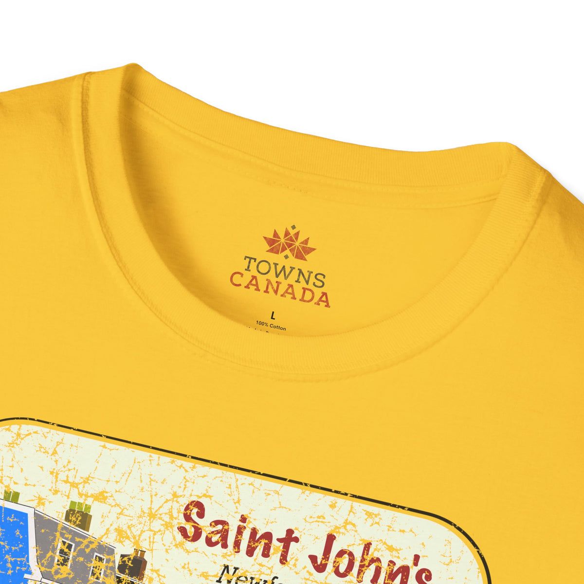 Jellybean Row St. John’s Newfoundland - Canadian Landmark Tee - Shop Towns Canada
