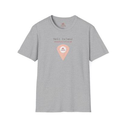 Bell Island Newfoundland Marker - Unisex Vintage Design Cotton T-Shirt