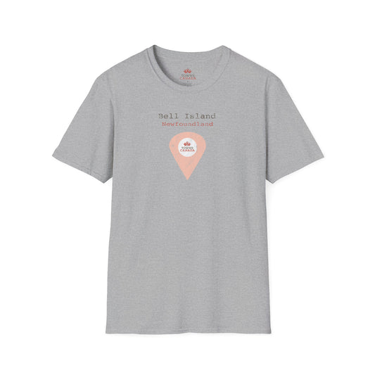 Bell Island Newfoundland Marker - Unisex Vintage Design Cotton T-Shirt