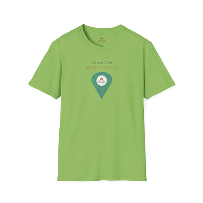 Alert Bay, British Columbia Marker Tee – Wear Your Canadian Roots with Pride