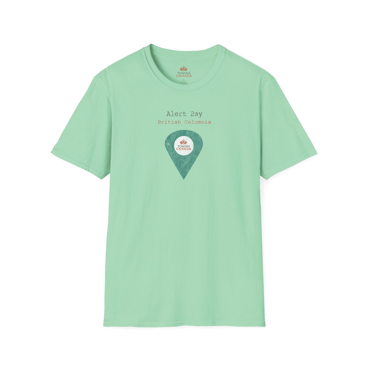 Alert Bay, British Columbia Marker Tee – Wear Your Canadian Roots with Pride