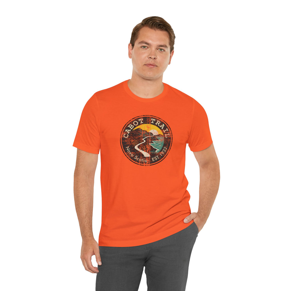 Cabot Trail - Nova Scotia - Vintage Emblem Tee