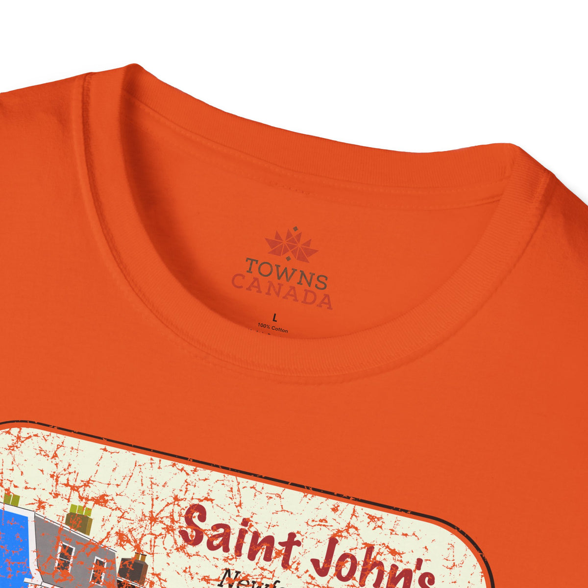 Jellybean Row St. John’s Newfoundland - Canadian Landmark Tee - Shop Towns Canada
