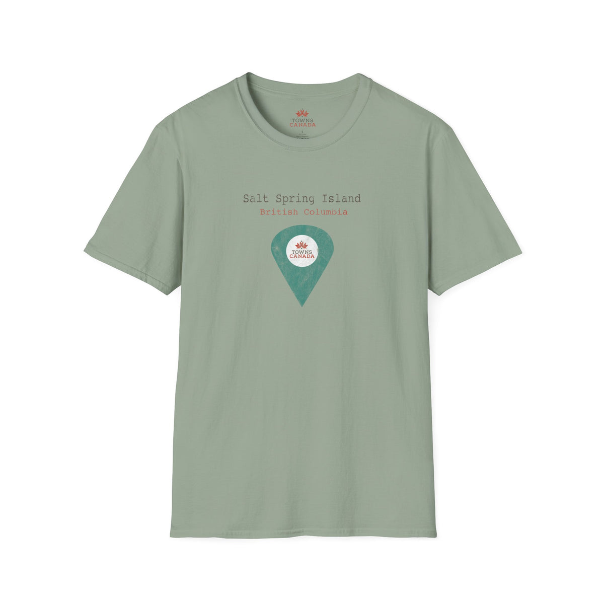 Salt Spring British Columbia Marker Tee - Wear Your Canadian Roots with Pride