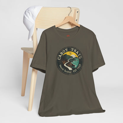 Cabot Trail - Nova Scotia - Vintage Emblem Tee