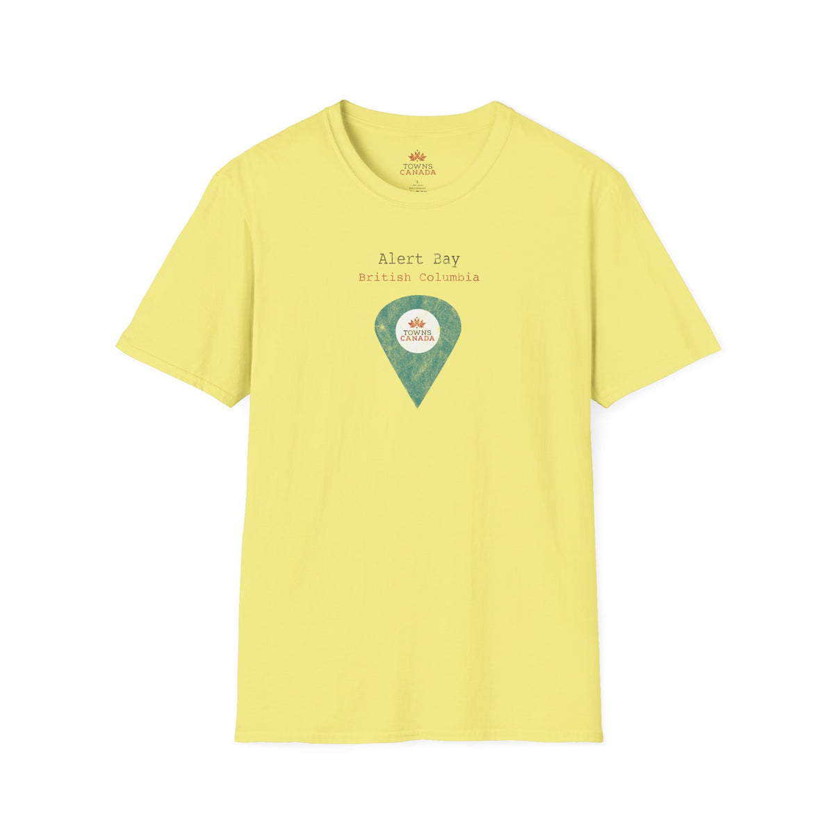 Alert Bay, British Columbia Marker Tee – Wear Your Canadian Roots with Pride
