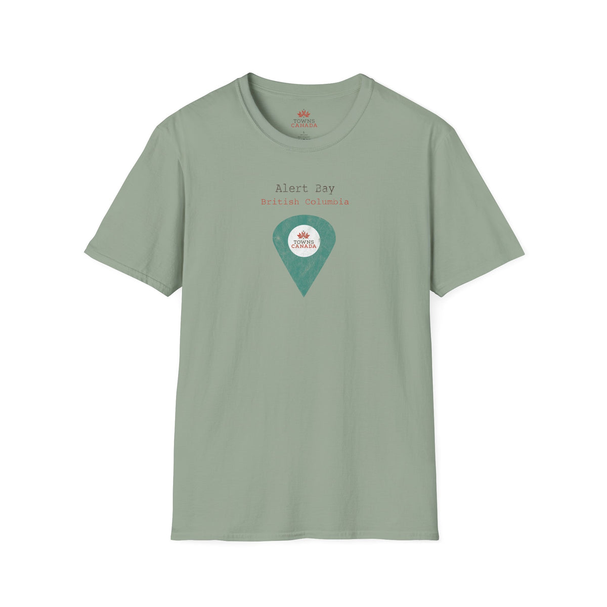 Alert Bay, British Columbia Marker Tee – Wear Your Canadian Roots with Pride