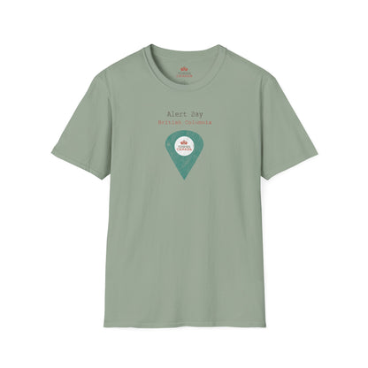 Alert Bay, British Columbia Marker Tee – Wear Your Canadian Roots with Pride