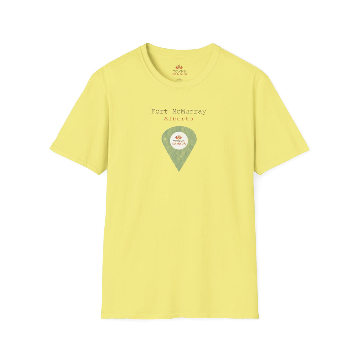 Fort McMurray Alberta Marker - Unisex Vintage Design Cotton T-Shirt