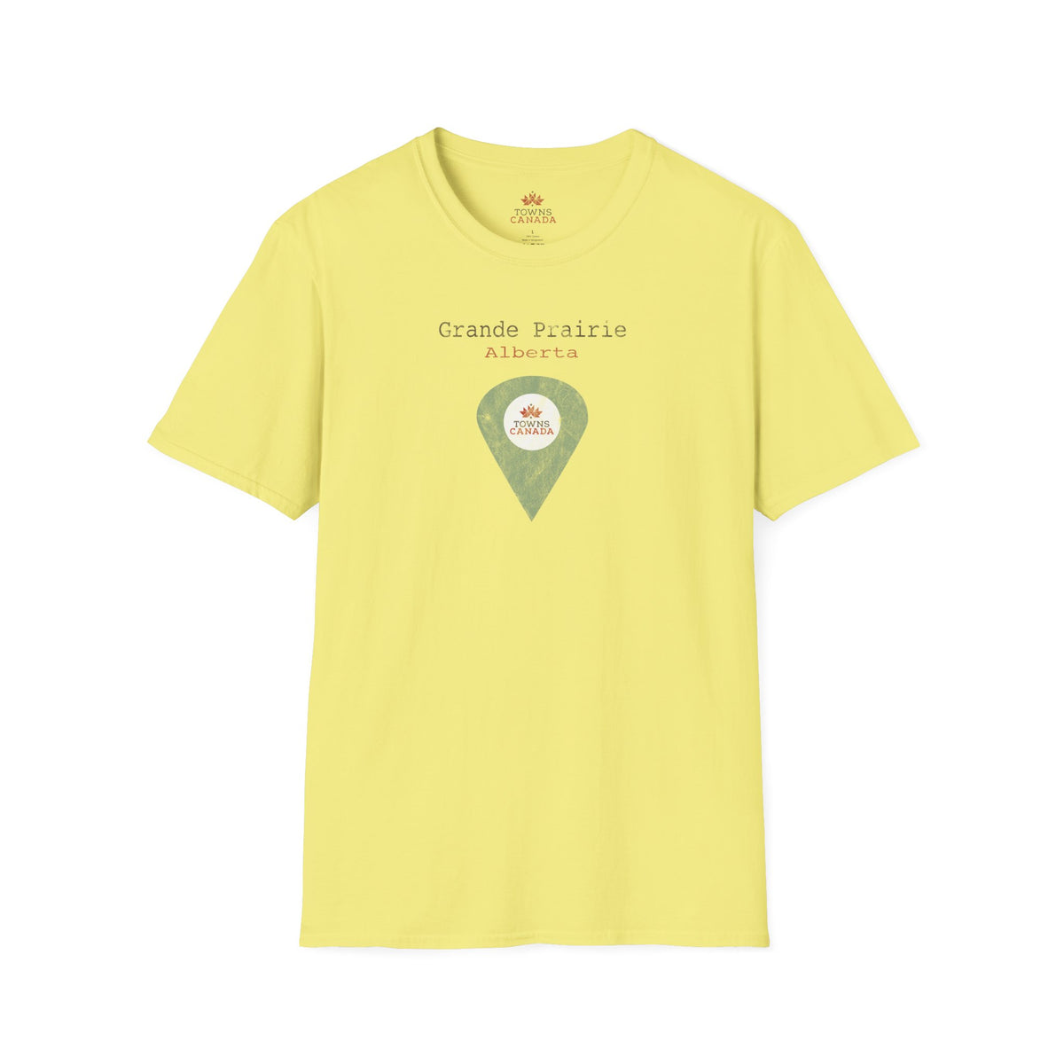 Grande Prairie Alberta Marker Tee – Wear Your Canadian Roots with Pride