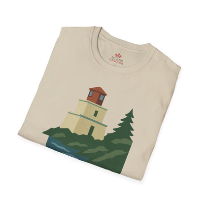 Amphitrite Lighthouse Ucluelet - Canadian Landmark Tee