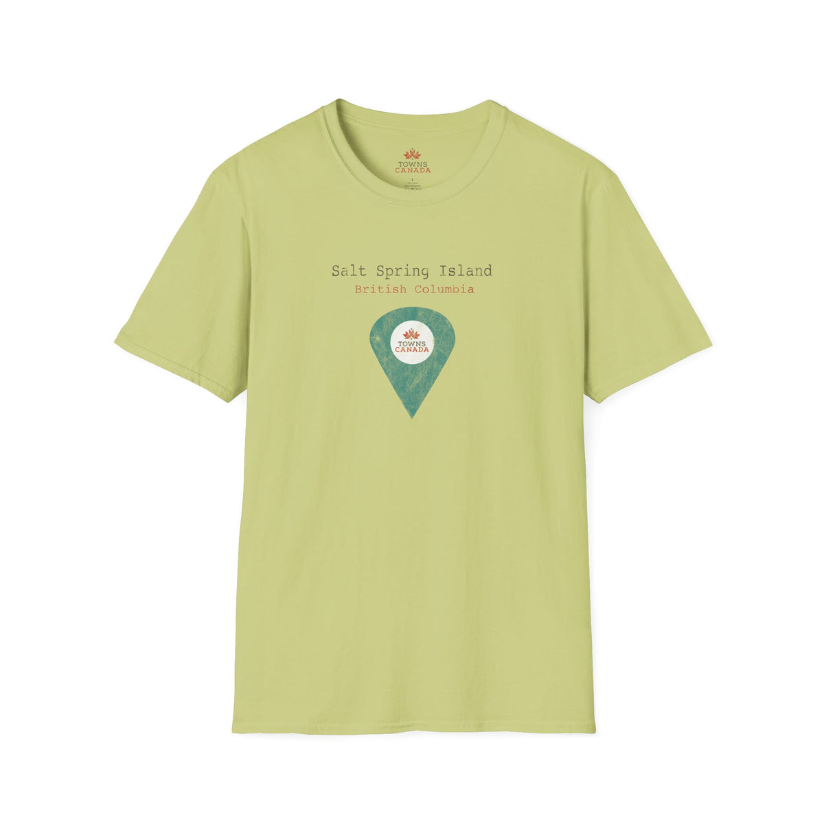 Salt Spring British Columbia Marker Tee - Wear Your Canadian Roots with Pride