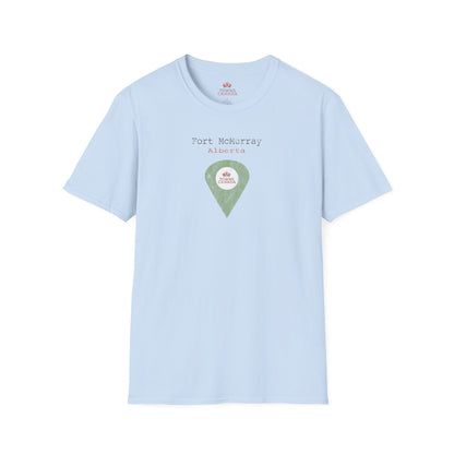 Fort McMurray Alberta Marker - Unisex Vintage Design Cotton T-Shirt