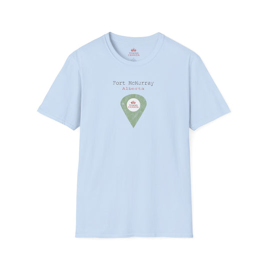 Fort McMurray Alberta Marker - Unisex Vintage Design Cotton T-Shirt