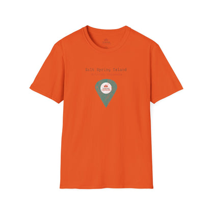 Salt Spring British Columbia Marker Tee - Wear Your Canadian Roots with Pride