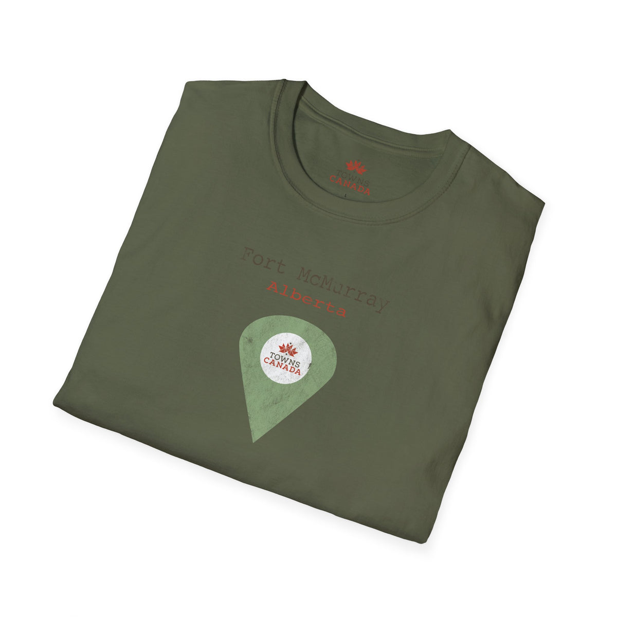 Fort McMurray Alberta Marker - Unisex Vintage Design Cotton T-Shirt