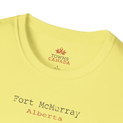 Fort McMurray Alberta Marker - Unisex Vintage Design Cotton T-Shirt