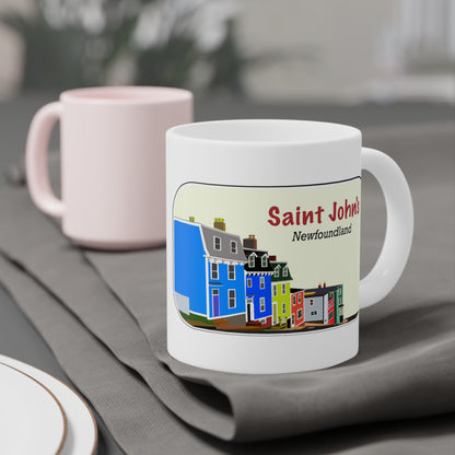 St. John's Newfoundland -Jelly Bean Row Coffee Mug