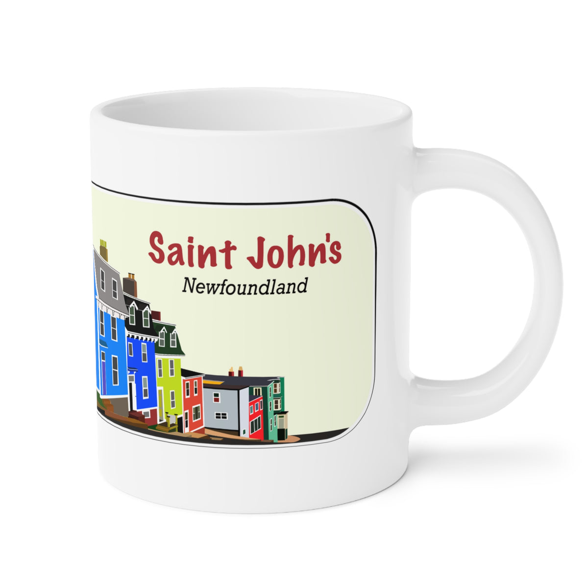 St. John's Newfoundland -Jelly Bean Row Coffee Mug