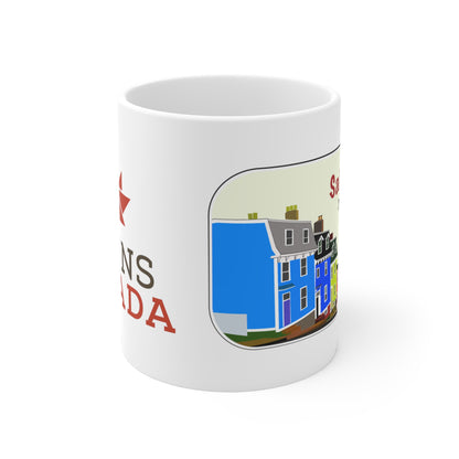 St. John's Newfoundland -Jelly Bean Row Coffee Mug - Shop Towns Canada