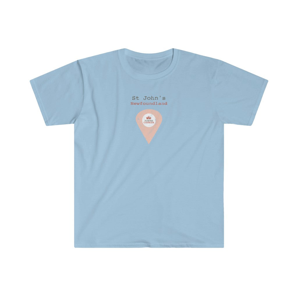 St John's, Newfoundland Marker Tee – Wear Your Canadian Roots with Pride