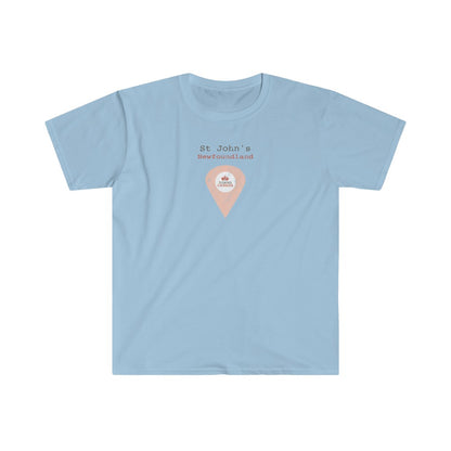 St John's, Newfoundland Marker Tee – Wear Your Canadian Roots with Pride