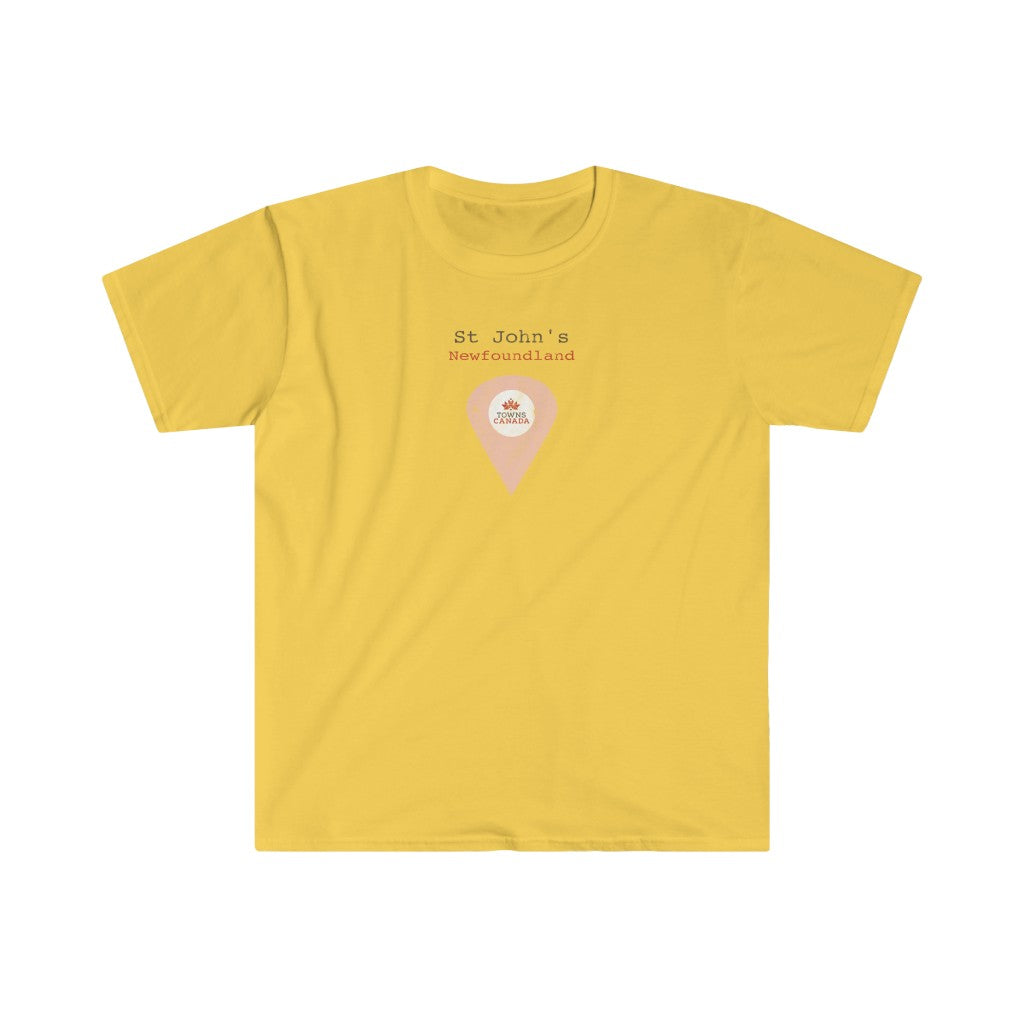 St John's, Newfoundland Marker Tee – Wear Your Canadian Roots with Pride