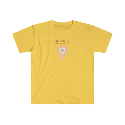 St John's, Newfoundland Marker Tee – Wear Your Canadian Roots with Pride