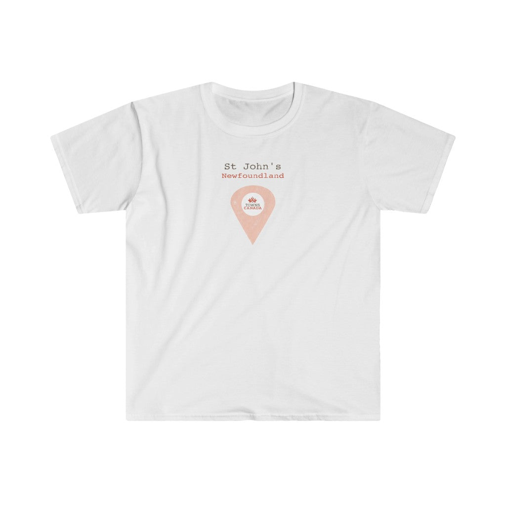 St John's, Newfoundland Marker Tee – Wear Your Canadian Roots with Pride