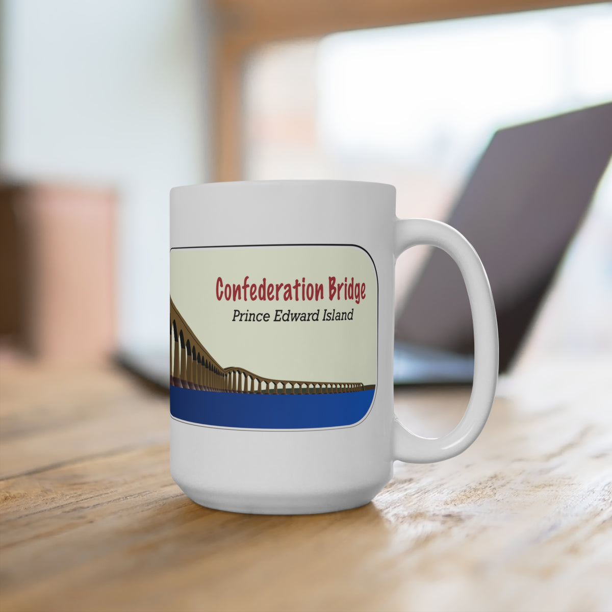 Confederation Bridge Coffee Mug – Celebrate PEI's Landmark with Every Sip